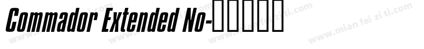 Commador Extended No字体转换